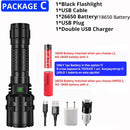 2021 High Bright Power XHP50.2 LED Flashlight Xlamp Aluminum Hunting L2 Waterproof Torch Light Powerful Lanterna By 18650 26650.